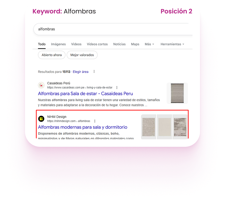 Agencia SEO Callao Frame 1750