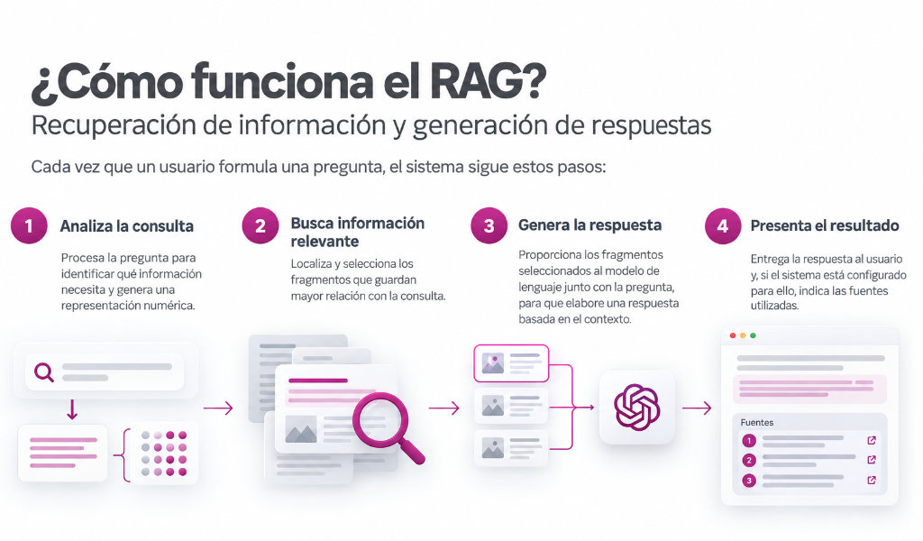 Qué es RAG en SEO y cómo influye en la visibilidad en IA como-funciona-el-rag